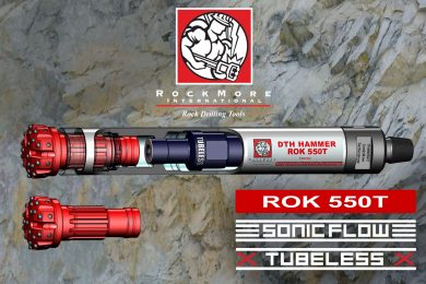 Rockmore International ROK 550T: new 5” class tubeless DTH hammer