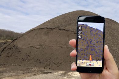 Measure stockpiles of materials simply and easily on your iPhone