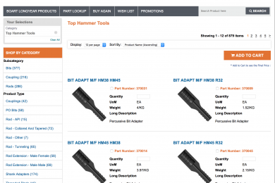 Boart Longyear develops online store for easier ordering of drilling tools and parts