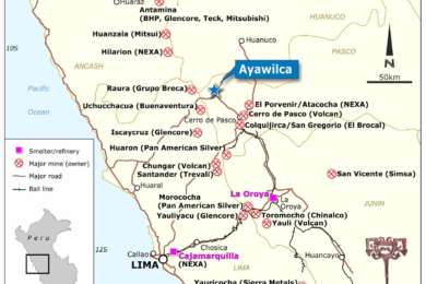 Tinka’s substantial increase in zinc and tin mineral resources at Ayawilca, Peru