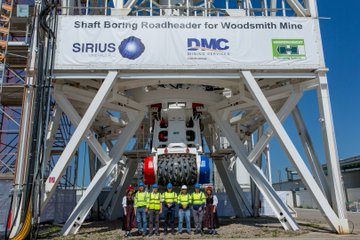 Sirius Minerals engineers in Germany for Shaft Boring Roadheader tests