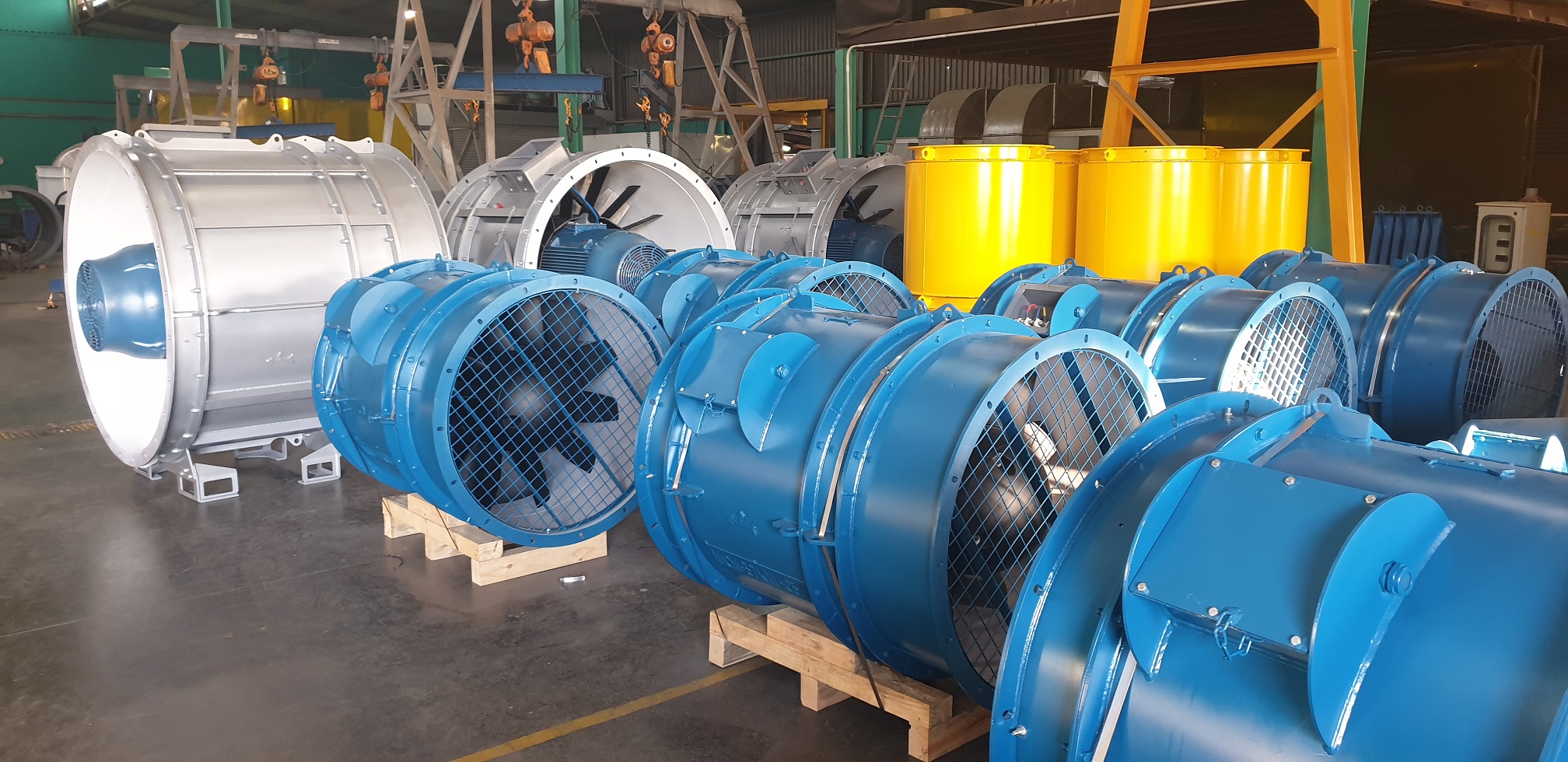 turbo fan tlt range mining booster africa auxiliary redesigned ventilation mine industry worldwide clients needs specifically meets redesigns specific meet