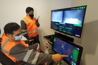 Pucobre testing HARD-LINE’s TeleOp Auto system for autonomous LHD operations in Chile