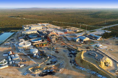 Kropz introduces first ore to Elandsfontein phosphate processing plant
