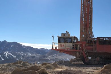 Five Sandvik D90 blasthole drills provide consistency of performance & productivity for over 16 years at Veladero mine