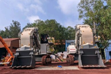 Two Liebherr R 9200 face shovels helping boost production at NMDC’s newly restarted Donimalai iron ore mines