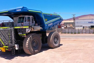 Five new Liebherr T 264 trucks deployed by Thiess at Encuentro Oxides operation in Chile