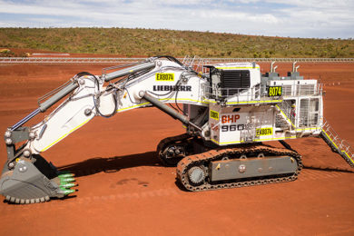 Liebherr to equip its R 9600 excavators at BHP South Flank with its own D98 engines