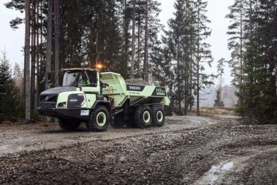 Volvo CE starts trialling world’s hydrogen fuel cell powered ADT – the HX04