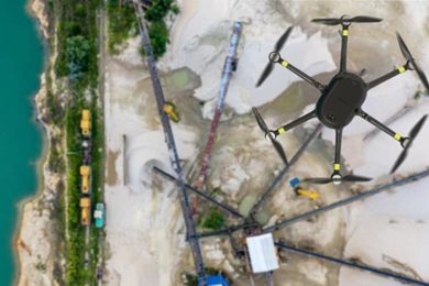 Nokia with Rohde & Schwarz enabling drones to measure mine network quality in real time