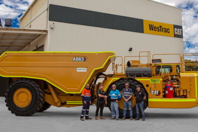 WesTrac delivers Cat AD63 underground truck to Karora Resources
