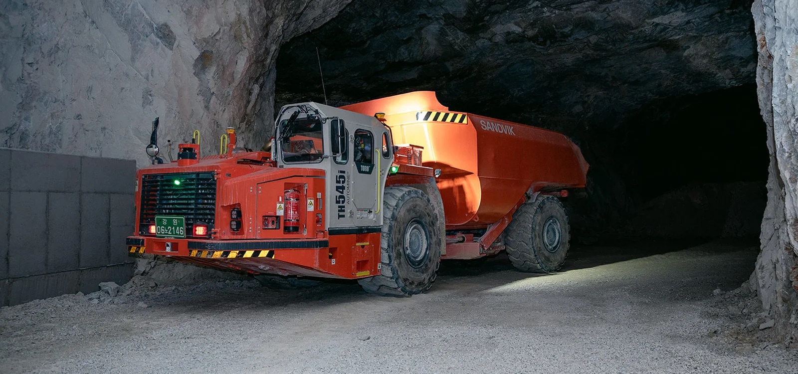 Sandvik은 TH545i가 장착된 Automine으로 한국에서 광산 자동화를 개척하고 있습니다.