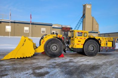 Hudbay trialling battery electric Epiroc ST14 LHD at Lalor in Manitoba