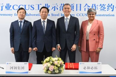 BHP and China’s HBIS Group Co Ltd expand partnership to CCUS tech trial