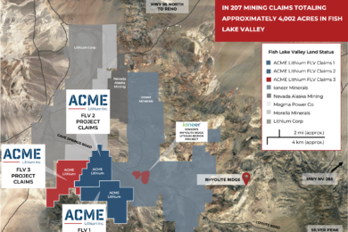 ASTERRA’s Earth observation solution pinpoints new lithium exploration targets for ACME Lithium