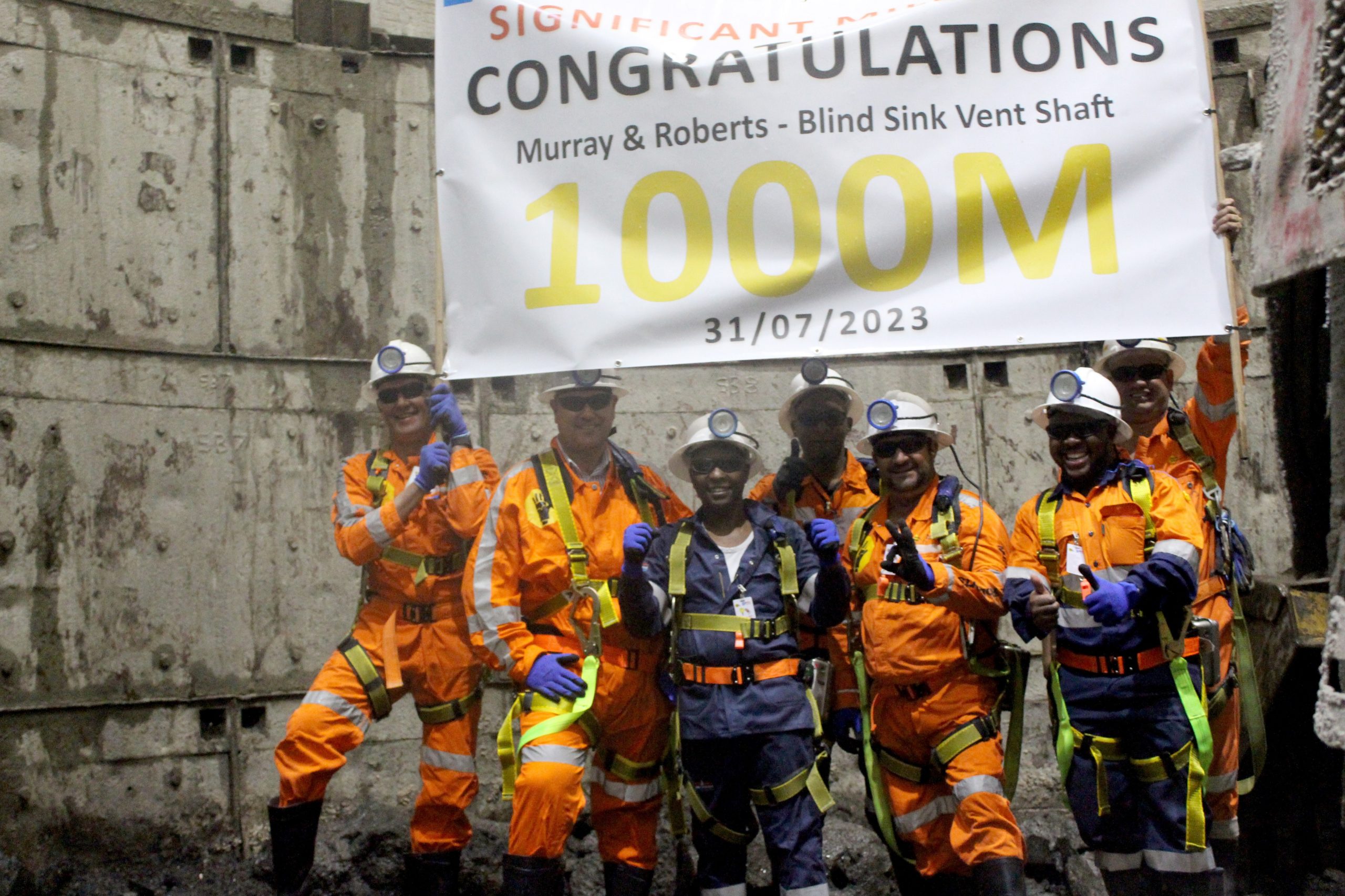 Murray & Roberts Cementation hits 1,000 m shaft sinking milestone at Palabora's Lift II expansion project - International Mining