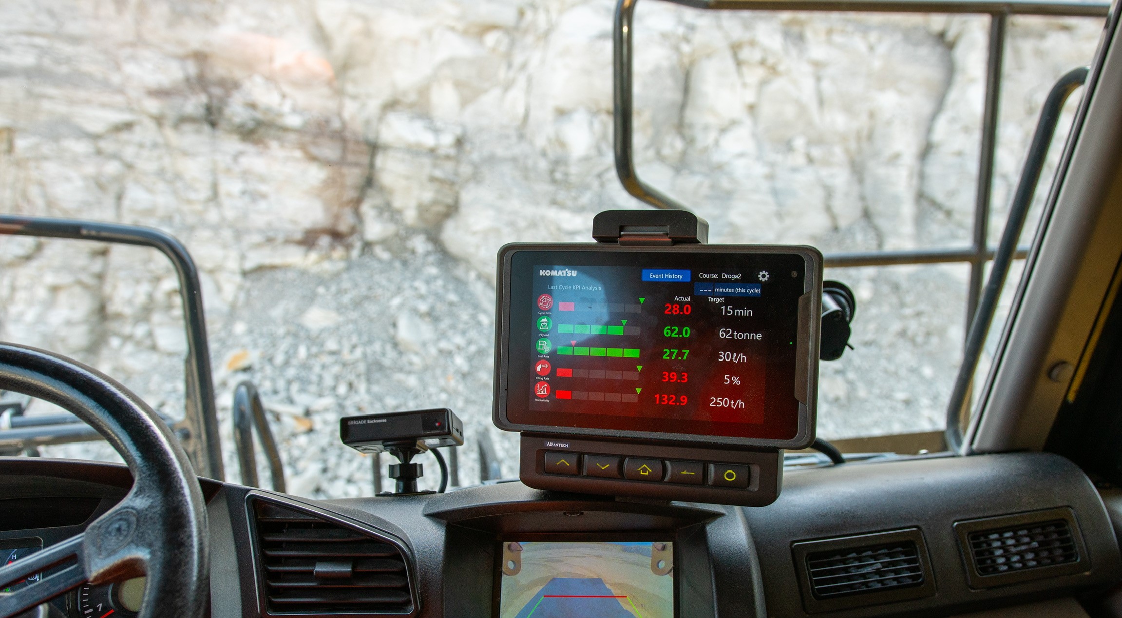 Komatsu's Operation Guidance Monitor for smaller mines and quarries - International Mining