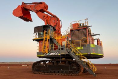MinRes takes delivery of Hitachi EX3600 excavator for Onslow Iron