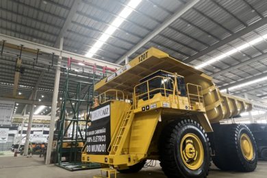 Two XEMC 120 t battery electric mining trucks begin tests in Brazil with AIZ Group