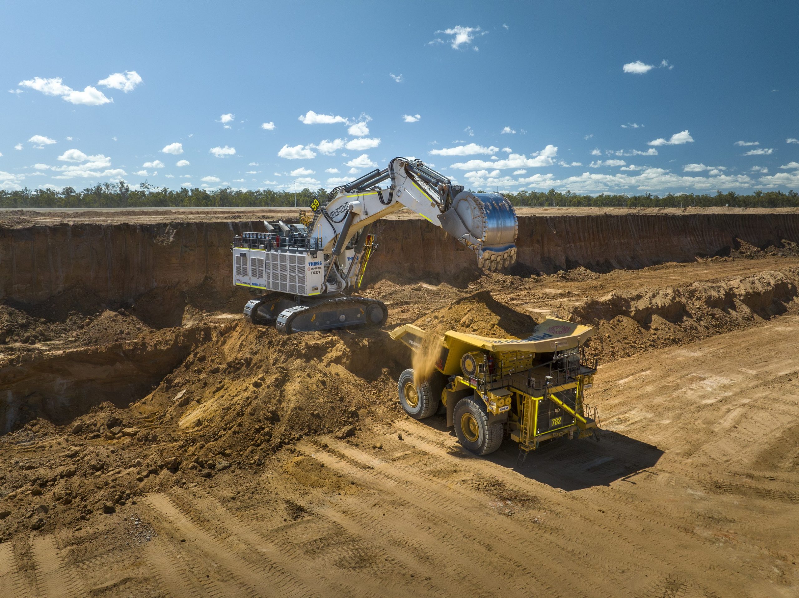 10 KW mining has an open-pit mine with 12 blocks of