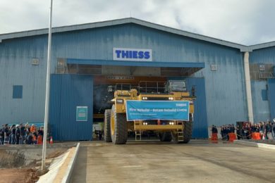 First zero-hour Cat 789 trucks roll out of Thiess Rebuild Centre in Batam, Indonesia