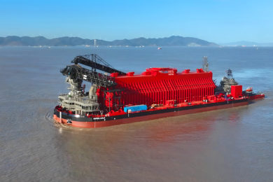Sea trials complete for MinRes’ inaugural iron ore transhipper