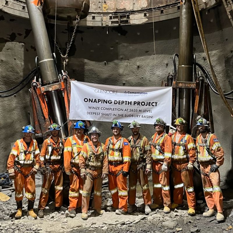 Cementation Canada and Dumas mark successful shaft milestones at Onaping Depth & La Colorada - International Mining