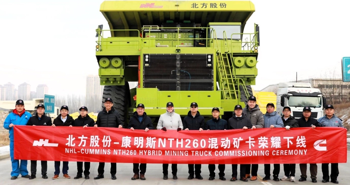 Cummins and China's NHL commission diesel-hybrid haul truck at Baiyun iron mine - International Mining