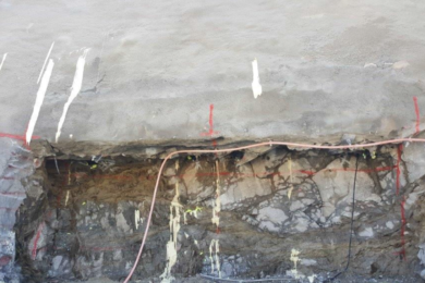 Weber on resin for ground consolidation in highly weathered rock in mine tunnel development