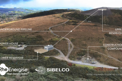 RheEnergise to deploy High-Density Hydro® long duration storage demonstrator at Sibelco Cornwood