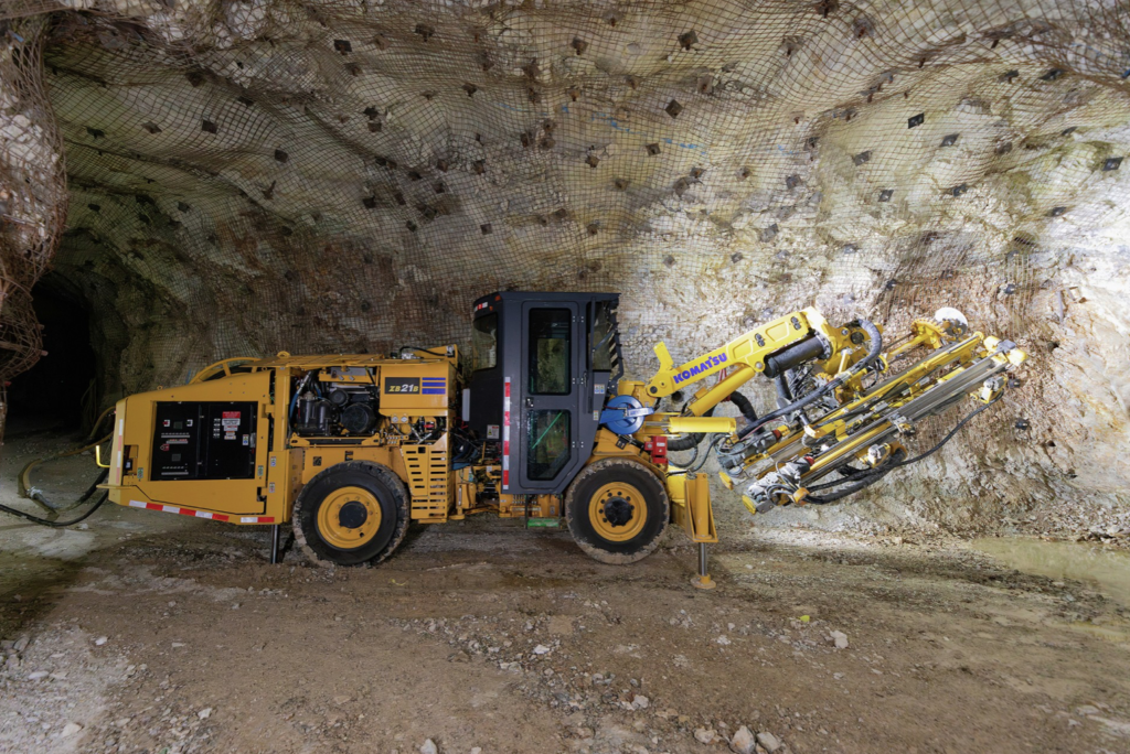 Komatsu launches battery-electric versions of drilling and bolting rigs - International Mining