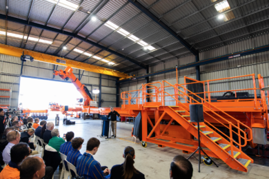 Australia’s Gears Mining launches world’s largest mill liner handler machine