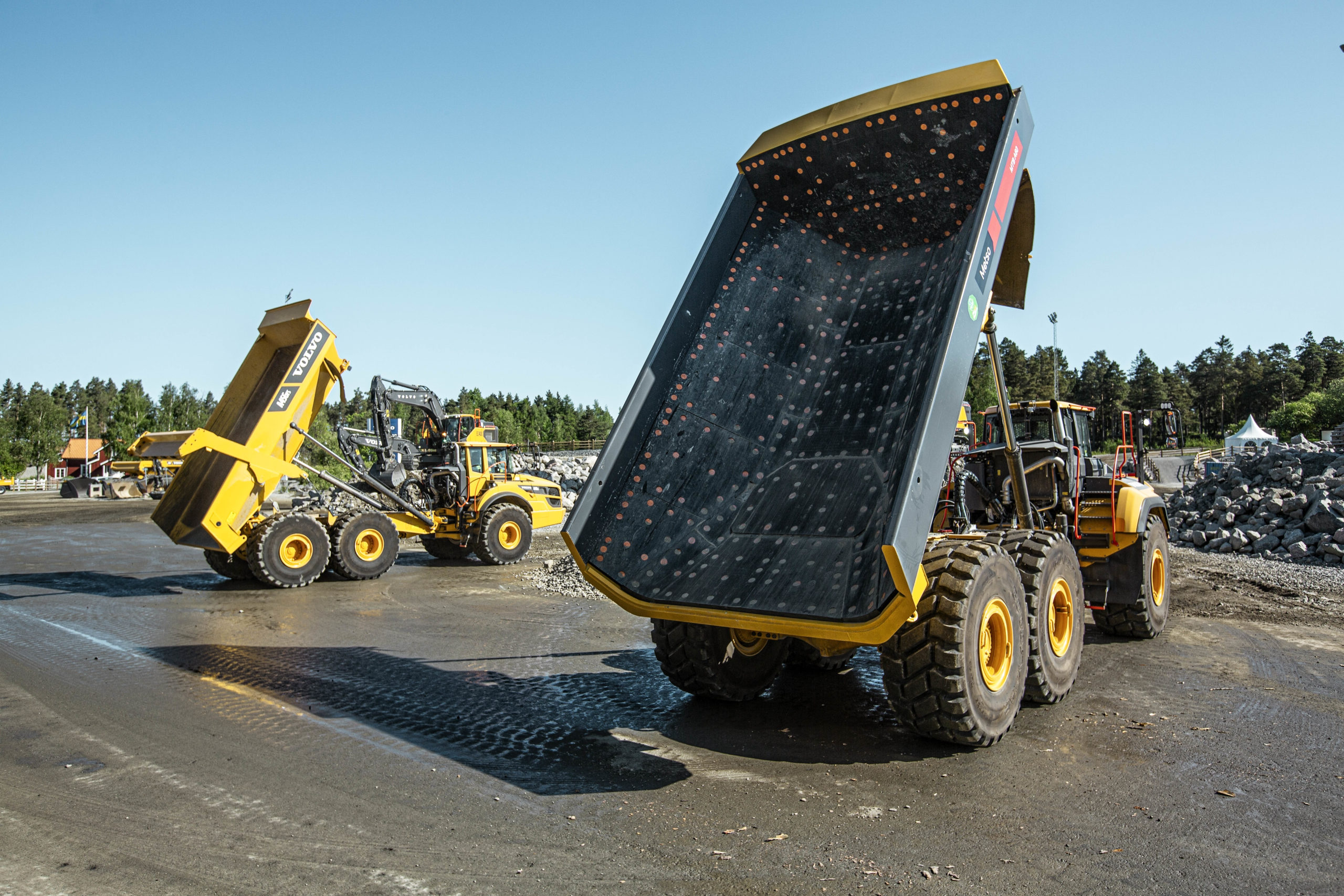 Metso Truck Body deployed on Volvo A60H ADT for Volvo Days 2024 - International Mining