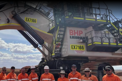 BHP deploys electric Liebherr R 9400 E excavator at Yandi