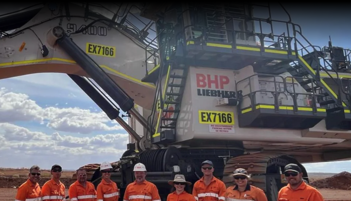 BHP deploys electric Liebherr R 9400 E excavator at Yandi - International Mining