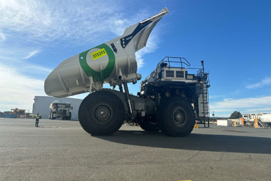 Europa hydrogen-powered prototype arrives at Christmas Creek as Liebherr, Fortescue eye zero emission AHS milestone