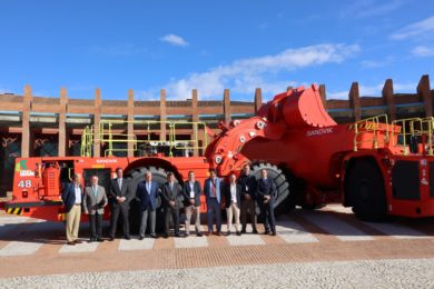 Sandvik hands over equipment to key mining customers at MMH in Seville