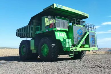 All electric XEMC 220 ton truck starts operation at Anjialing coal mine